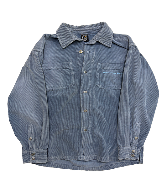 SCORPION BAY WINTER SHIRT BLUE CORDUROY LONG SLEEVE BUTTON UP