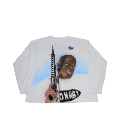 BIGGIE AIRBRUSHED CUSTOM BAGGY ADIDAS VINTAGE LONGSLEEVE