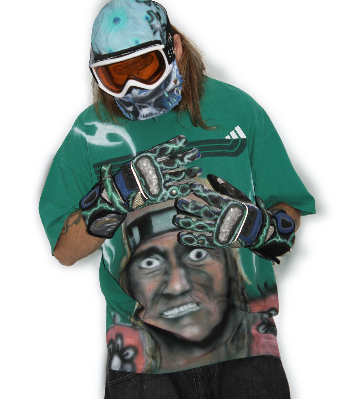 TERRY THE IMMORTAL ADIDAS AIRBRUSHED CUSTOM VINTAGE TEE