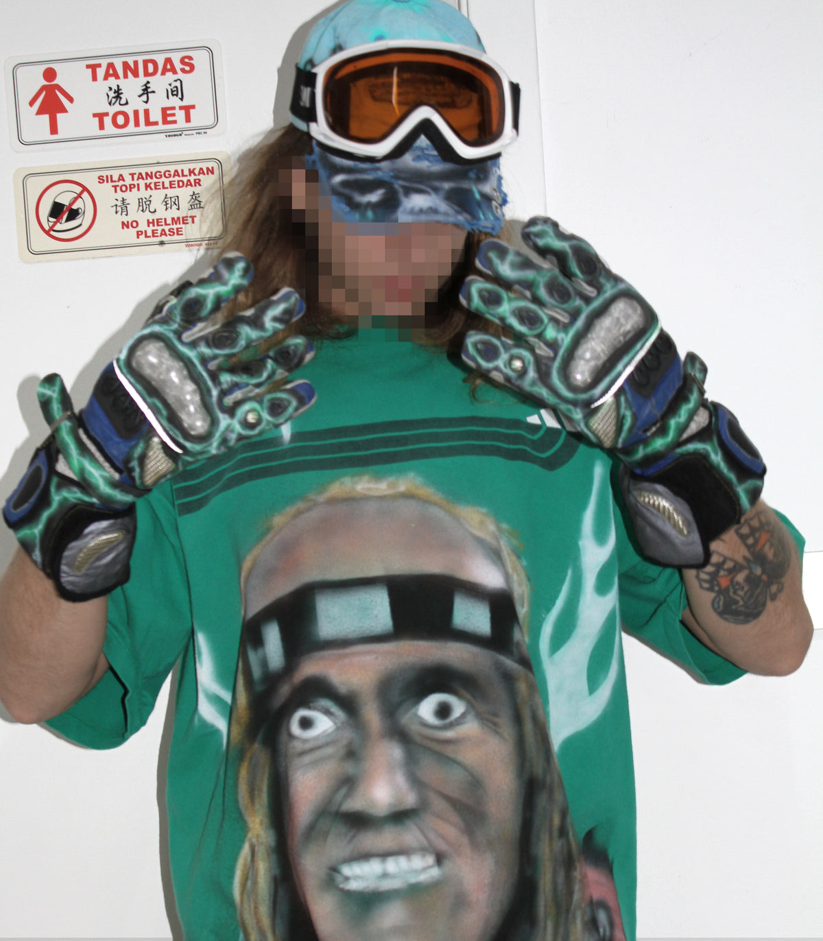 TERRY THE IMMORTAL ADIDAS AIRBRUSHED CUSTOM VINTAGE TEE