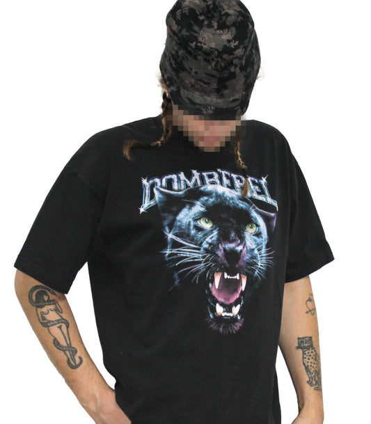 DOMREBEL PANTHER TEE IN BLACK
