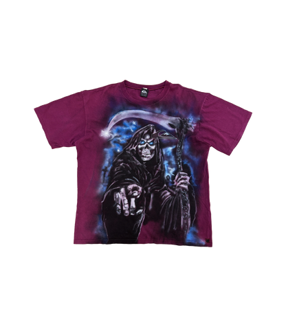 GRIM REAPER QUICKSILVER AIRBRUSHED CUSTOM VINTAGE TEE
