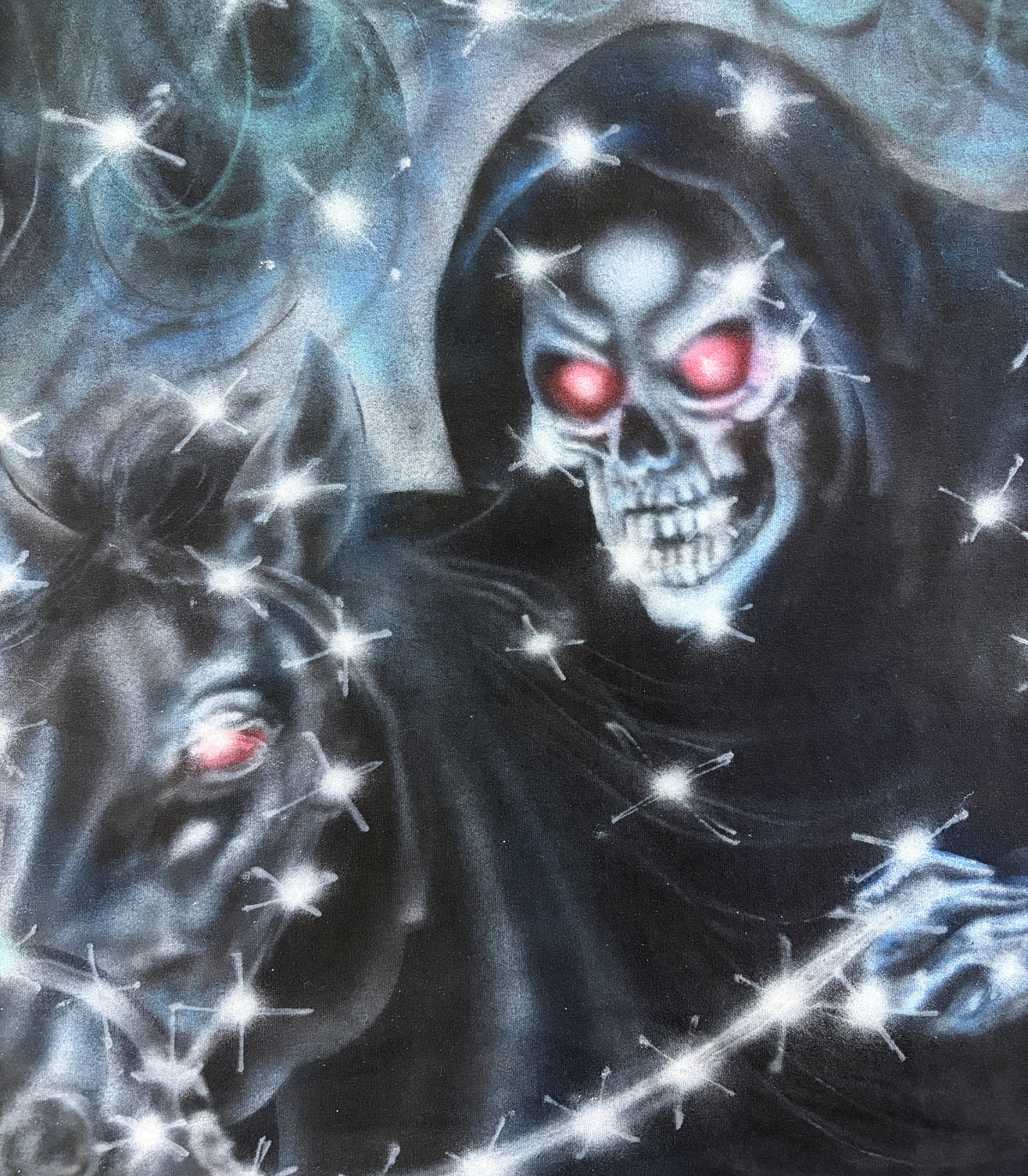 THE RUNNING DEAD FULL AIRBRUSHED CUSTOM BLACK TEE