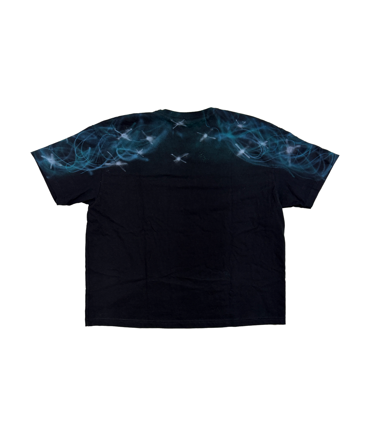 THE RUNNING DEAD FULL AIRBRUSHED CUSTOM BLACK TEE