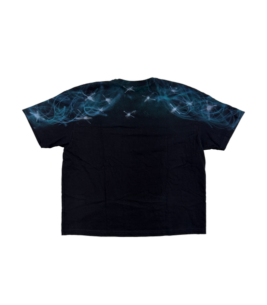 THE RUNNING DEAD FULL AIRBRUSHED CUSTOM BLACK TEE