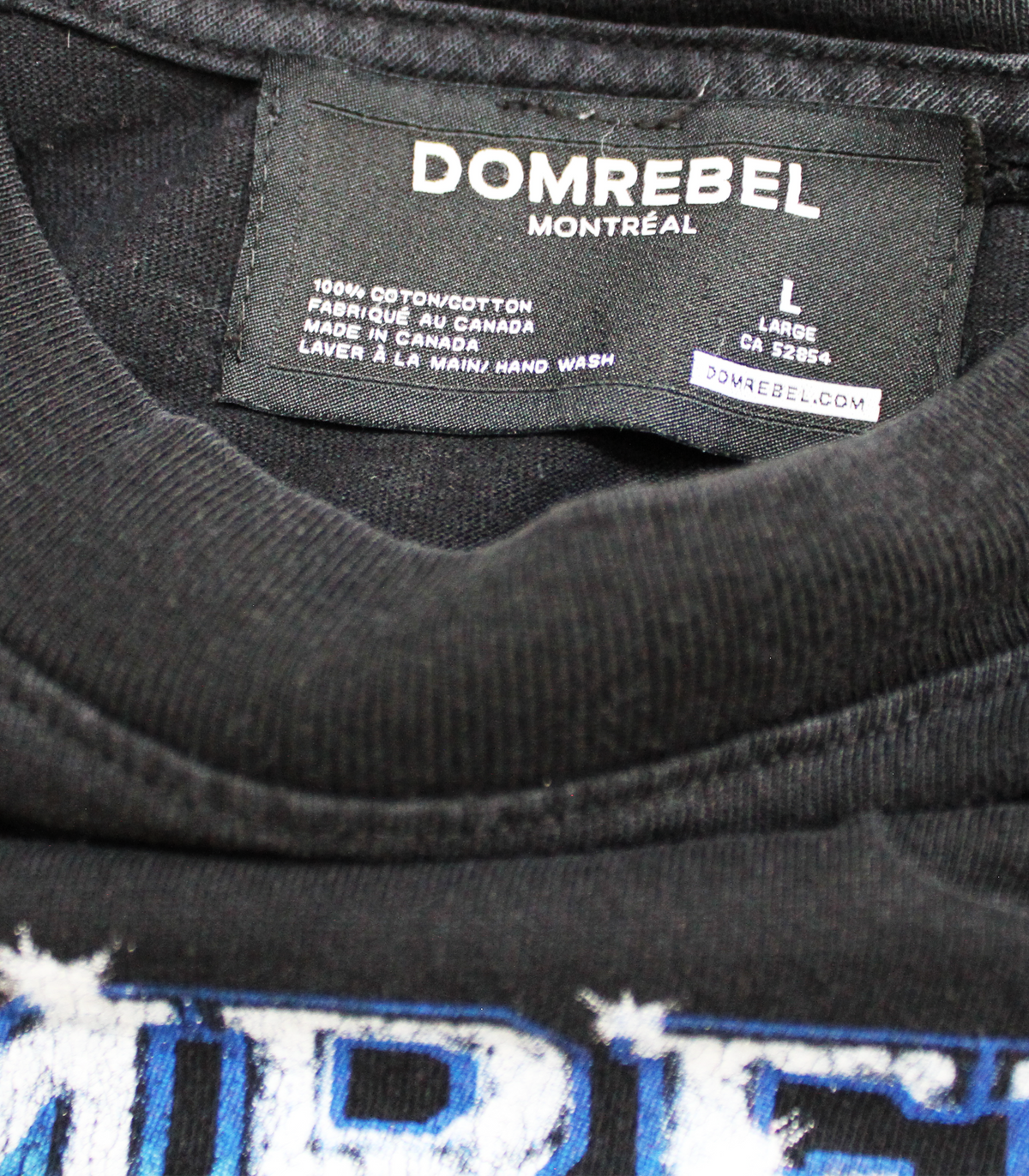 DOMREBEL PANTHER TEE IN BLACK