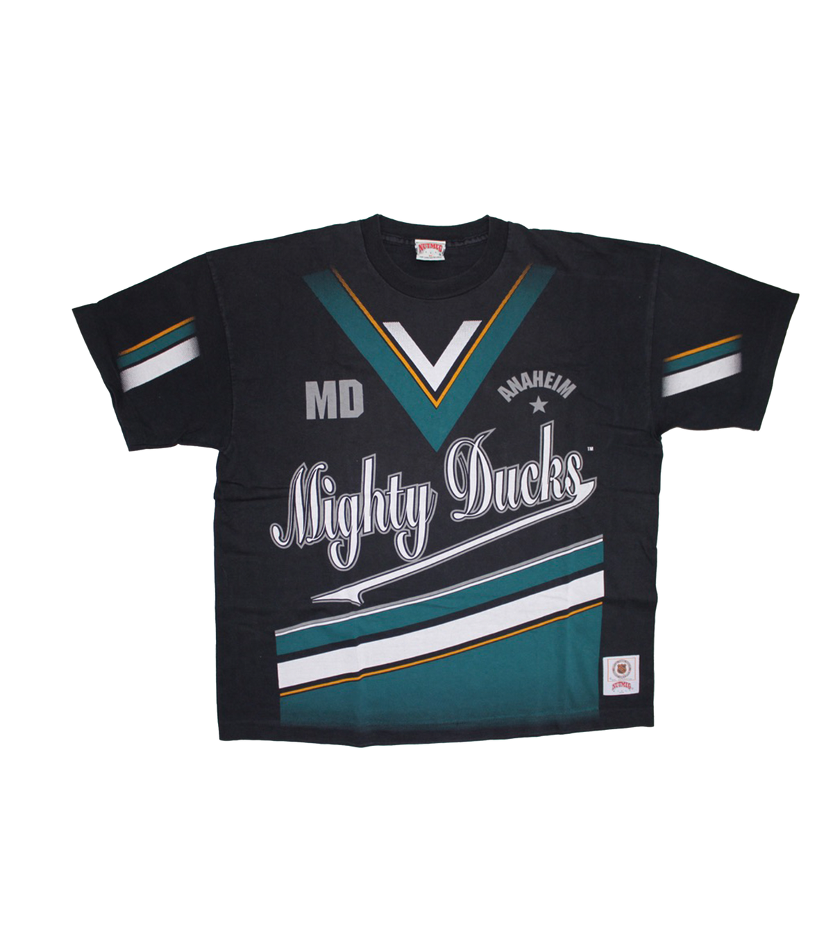 NUTMEG MILLS 90’ MIGHTY DUCKS ANAHEIM NHL BAGGY VINTAGE TEE