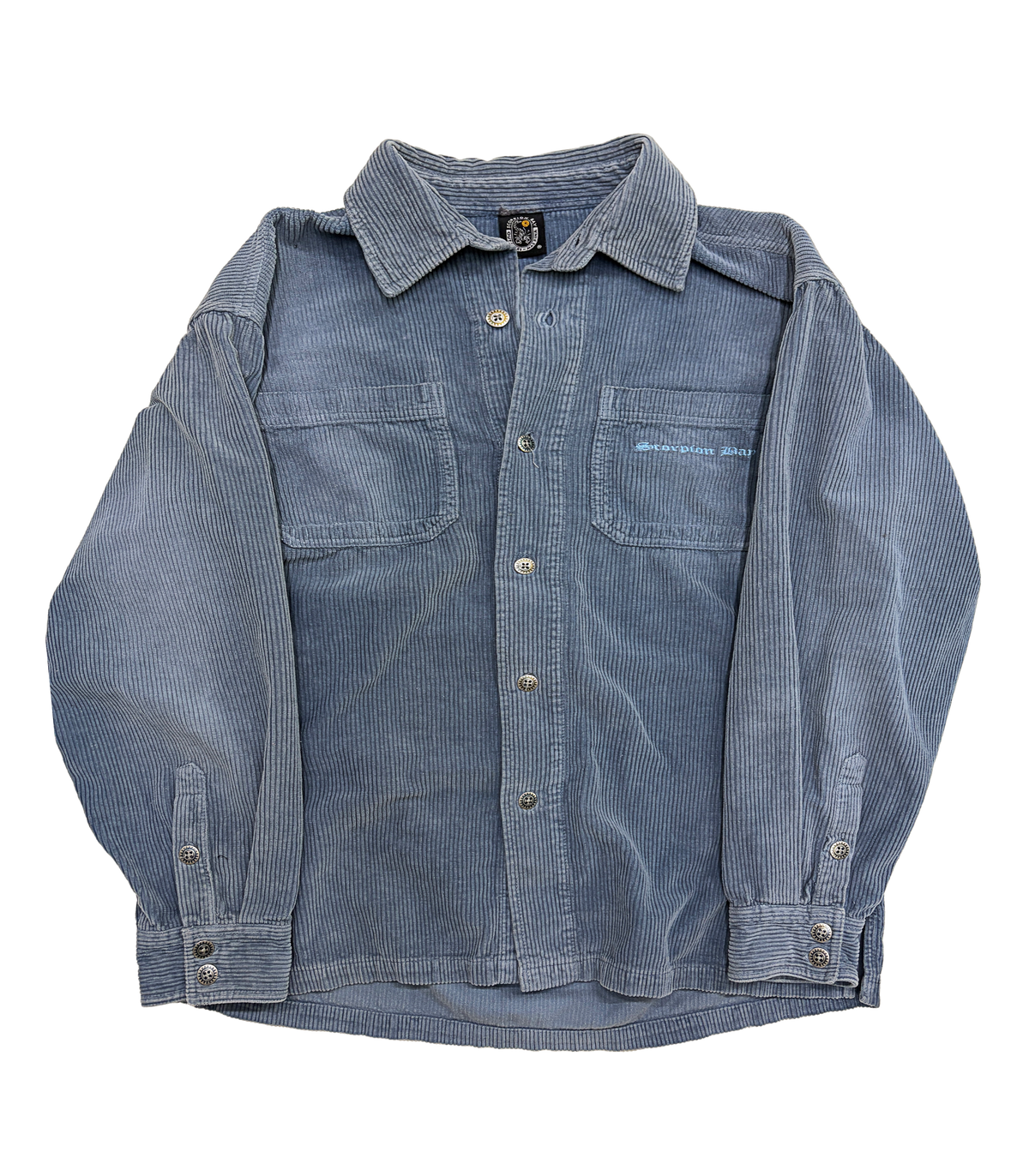 SCORPION BAY WINTER SHIRT BLUE CORDUROY LONG SLEEVE BUTTON UP