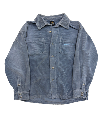 SCORPION BAY WINTER SHIRT BLUE CORDUROY LONG SLEEVE BUTTON UP