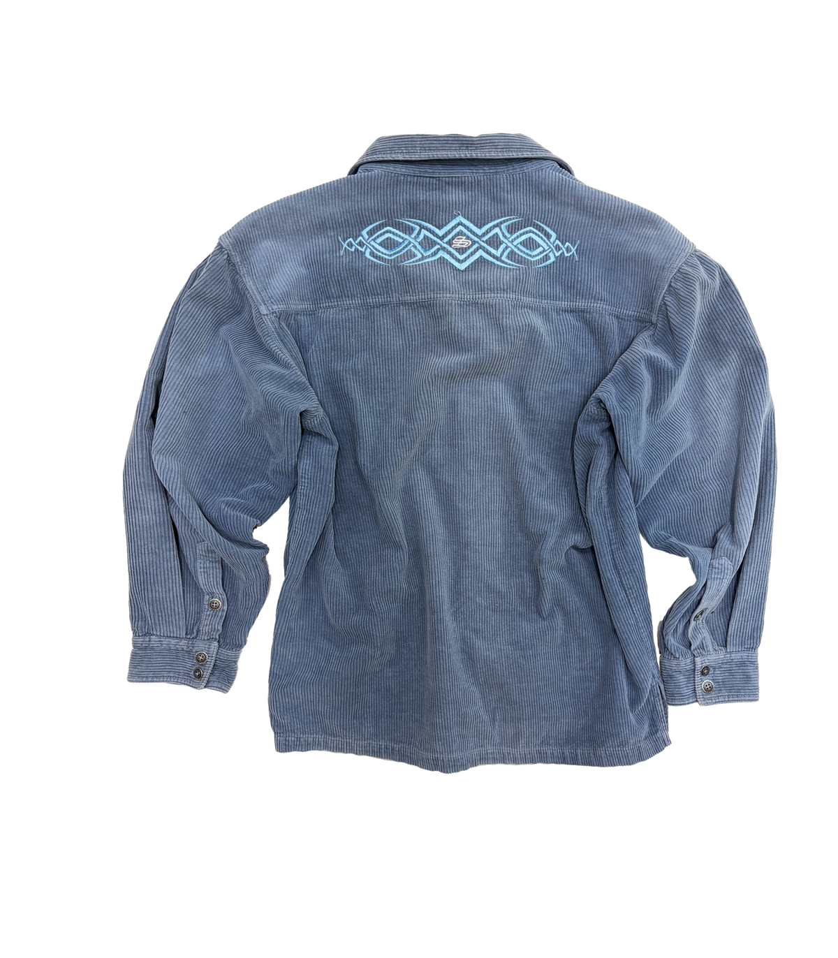 SCORPION BAY WINTER SHIRT BLUE CORDUROY LONG SLEEVE BUTTON UP