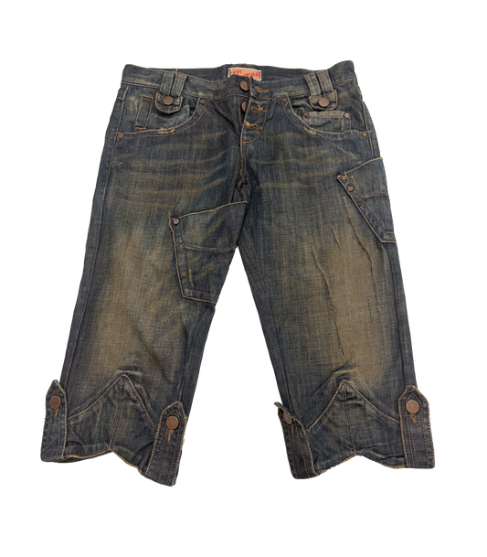 SKINNY CAPRI CUSTOM SEXY WOMAN VINTAGE JEANS
