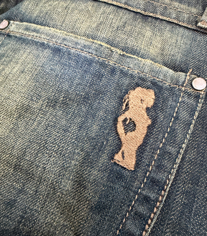 SKINNY CAPRI CUSTOM SEXY WOMAN VINTAGE JEANS