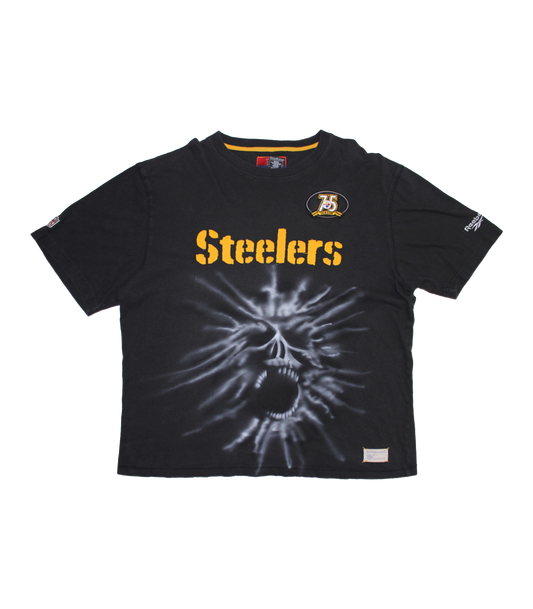 DEAD STEELERS NFL X REEBOK AIRBRUSHED CUSTOM VINTAGE TEE