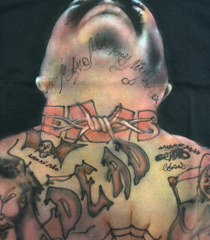 BODY AIRBRUSHED CUSTOM NEW BLACK BAGGY TEE