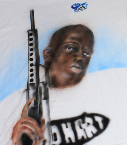BIGGIE AIRBRUSHED CUSTOM BAGGY ADIDAS VINTAGE LONGSLEEVE